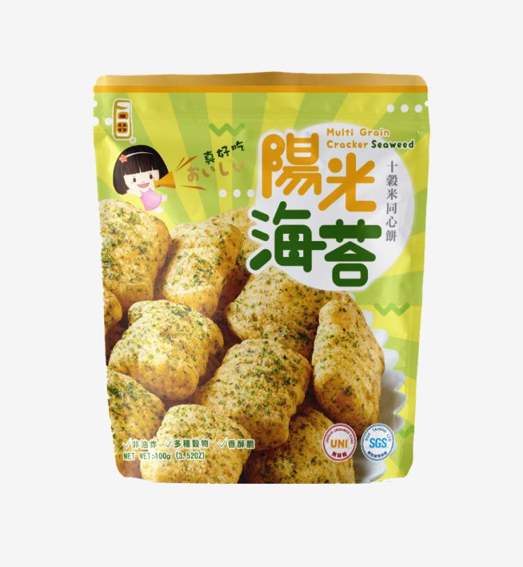 十穀米同心餅(陽光海苔)100g*6包,永力食品有限公司